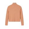 Fila Biela Klasická Módna Jednoduchá Elegantná Ležérna Pohodlná Všestranná Štíhly Strih Polovičný Zips Stojačik Pletený Sveter Dámske topy Oranžová F11W613401FOR