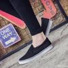 Spring and Autumn Fashion New Large Casual White Canvas Men's Shoes Casual and Comfortable Solid Color One Foot Flat Men's Shoes