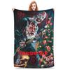 Comfort Terrifier 3 Weihnachtskunst der Clown Decke Merch Sofa Dekorationsdecke Überwurf Super Weich Korallenfleece Plüsch für Couch