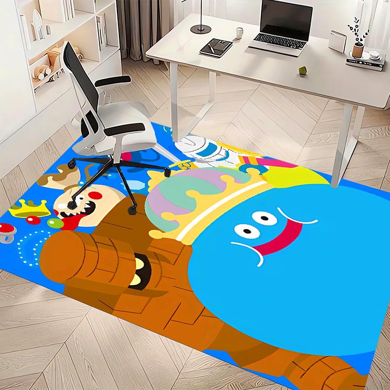Dragon Quest Slimes Printed Absorbent Washable Carpet,Non-Slip Bathroom Mats,Kitchen Rugs,Living Room Entrance,Camping Picnic Rugs