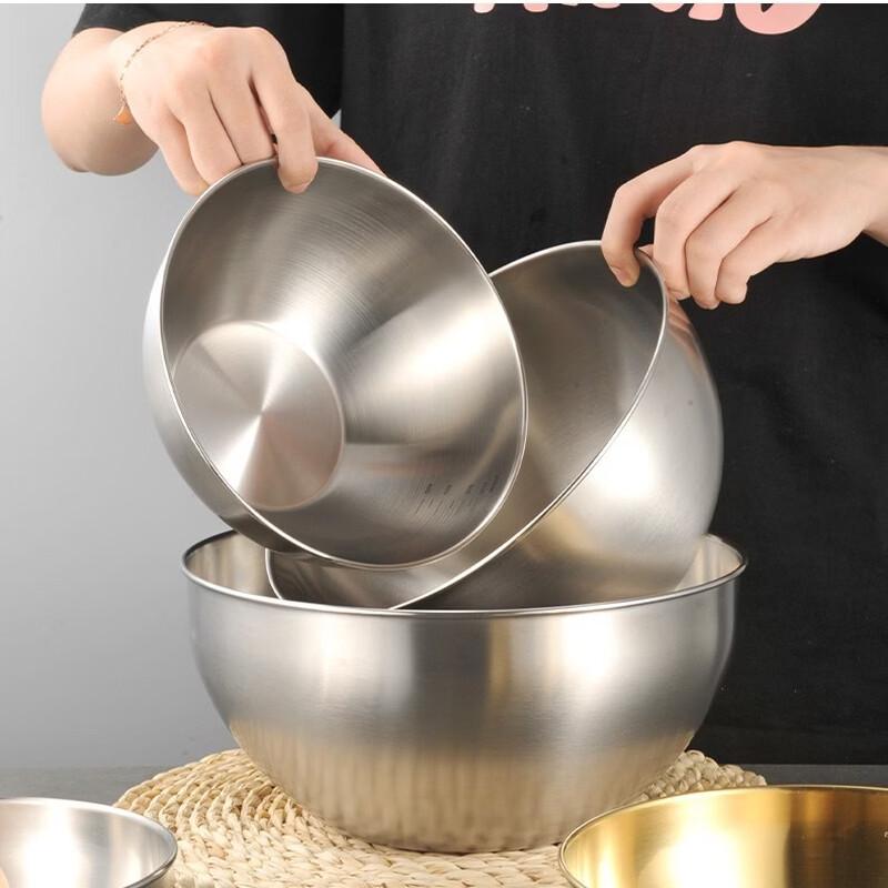 Zhangxingzhe Thickened 304 Stainless Steel Mixing Bowl
