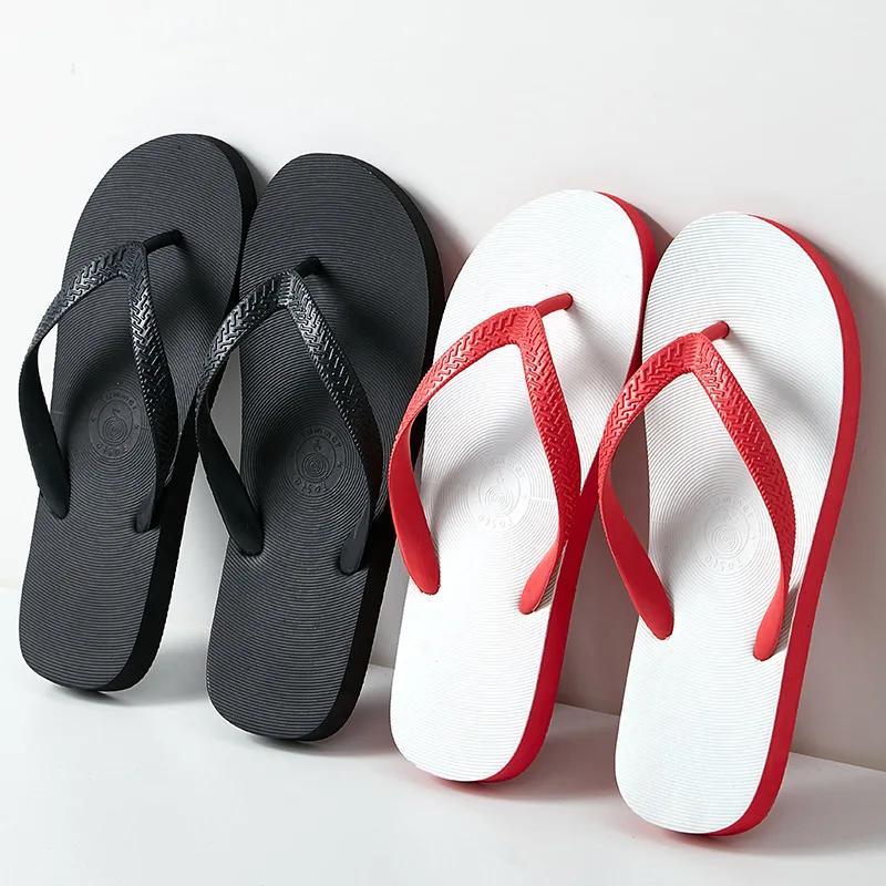 Comfortable Flat Heels Soft Non Slip Summer Slippers Men's Beach Shoes 2025 Casual Wearable Flip Flops for Man Indoor Outdoor