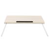 Bed Desk Foldable Small Home Laptop Computer Notebook Stand White Maple Color A1‑1