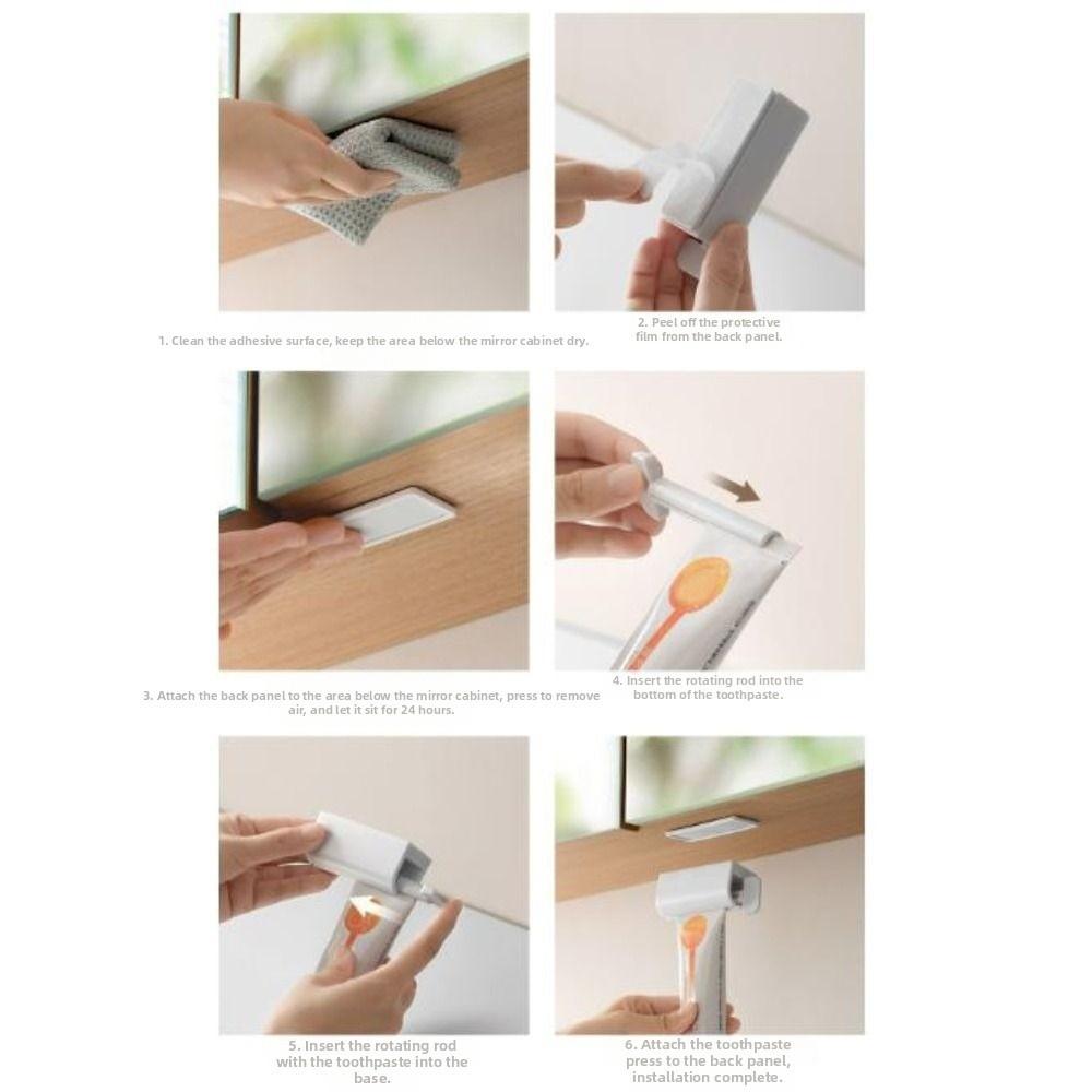 Labor-Saving Toothpaste Squeezer Manual Rotating Toothpaste Dispenser  Oil Paint