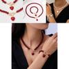 Heart Shaped Pearl Necklace And Bracelet Set For Women With Handcrafted Design For Fashionable Office Wear