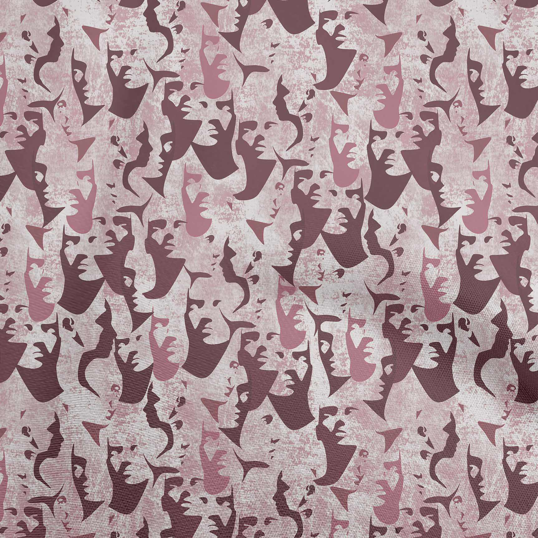 

OneOone Cotton Flex Brown Fabric Абстрактне шиття обличчя Ремісничі проекти Принти на тканині 40 дюймів 42 Inch Wide - Viscose Chiffon винний