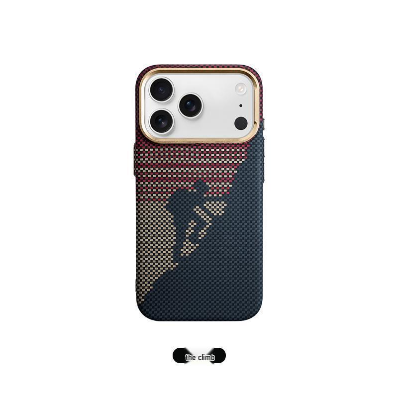iPhone 17 Pro Max Sunset Moonrise Kevlar Magnetic Case - Drop-proof, Skin-feel, Apple 16 Compatible