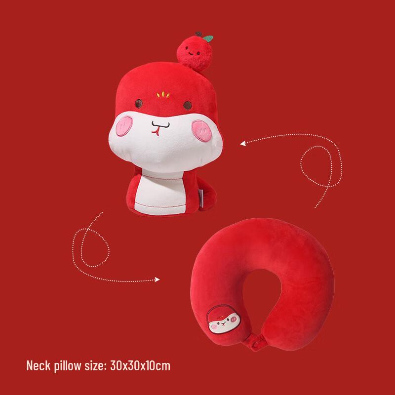 Lilang Year of the Snake 2-in-1 Transforming Travel Neck Pillow