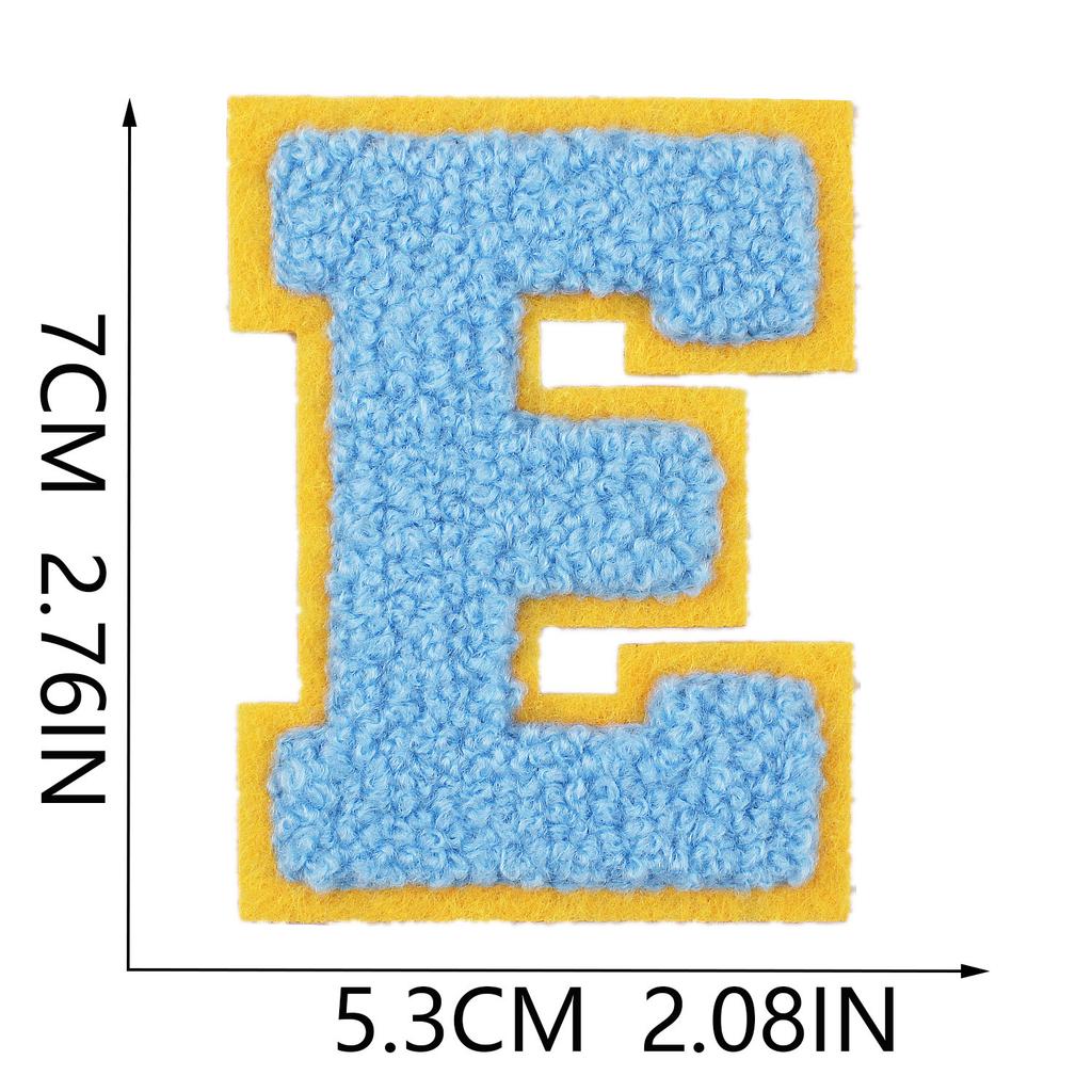 Mixed Color 7Cm Towel Embroidery English Letters Cloth Sticker Clothing Accessories Letter Sticker Computer Embroidery Chapter Boy Ironing Letters