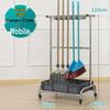 Stainless Steel Movable Floor Mop and Broom Holder