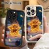 Phone Case: 2D Flat Design Suitable for iPhone 18 17 16 15 14 13 Pro Protective Case, Christmas Stars, Perfect Holiday Gift for Christmas and Hallowee