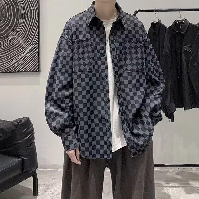 2024 Casual Long Sleeved Shirt Ins Loose Shirt Men'S Summer Trend Versatile Casual Jacket