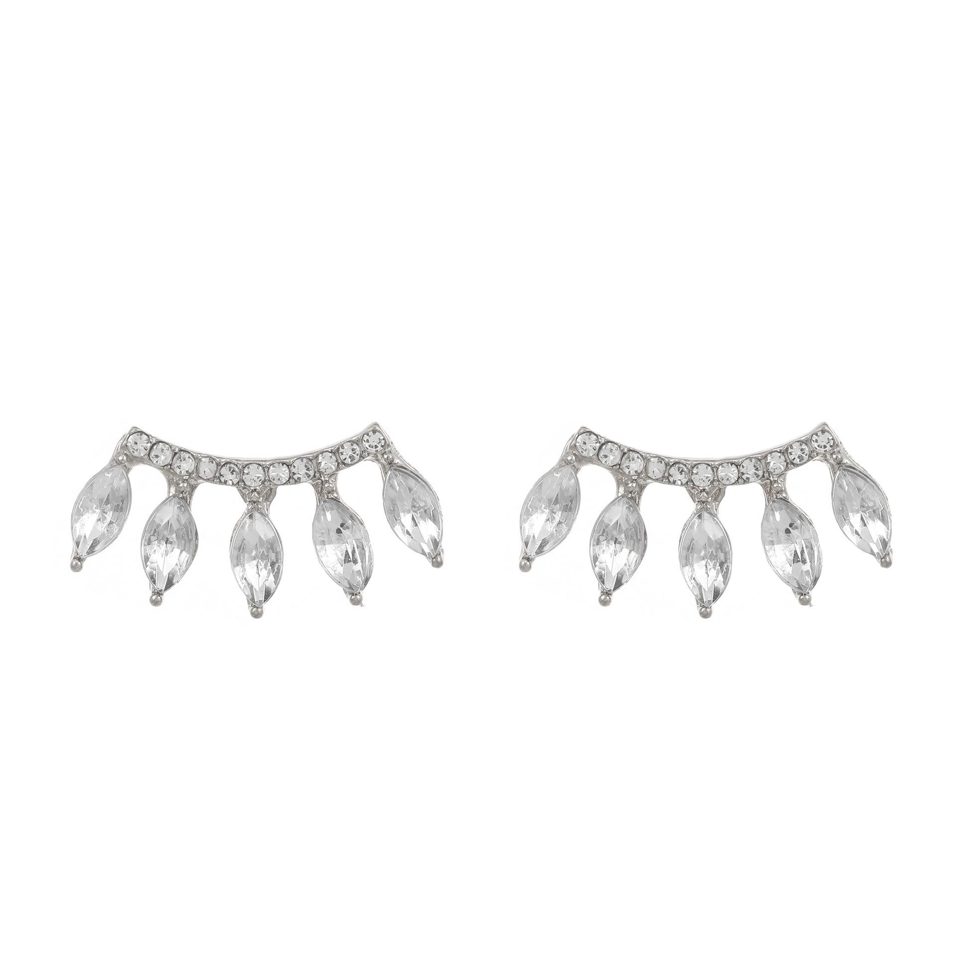 

Корейские клипсы для ушей с кисточками в виде капель воды и цирконами - Европейский и американский стиль, ювелирные изделия для женщин