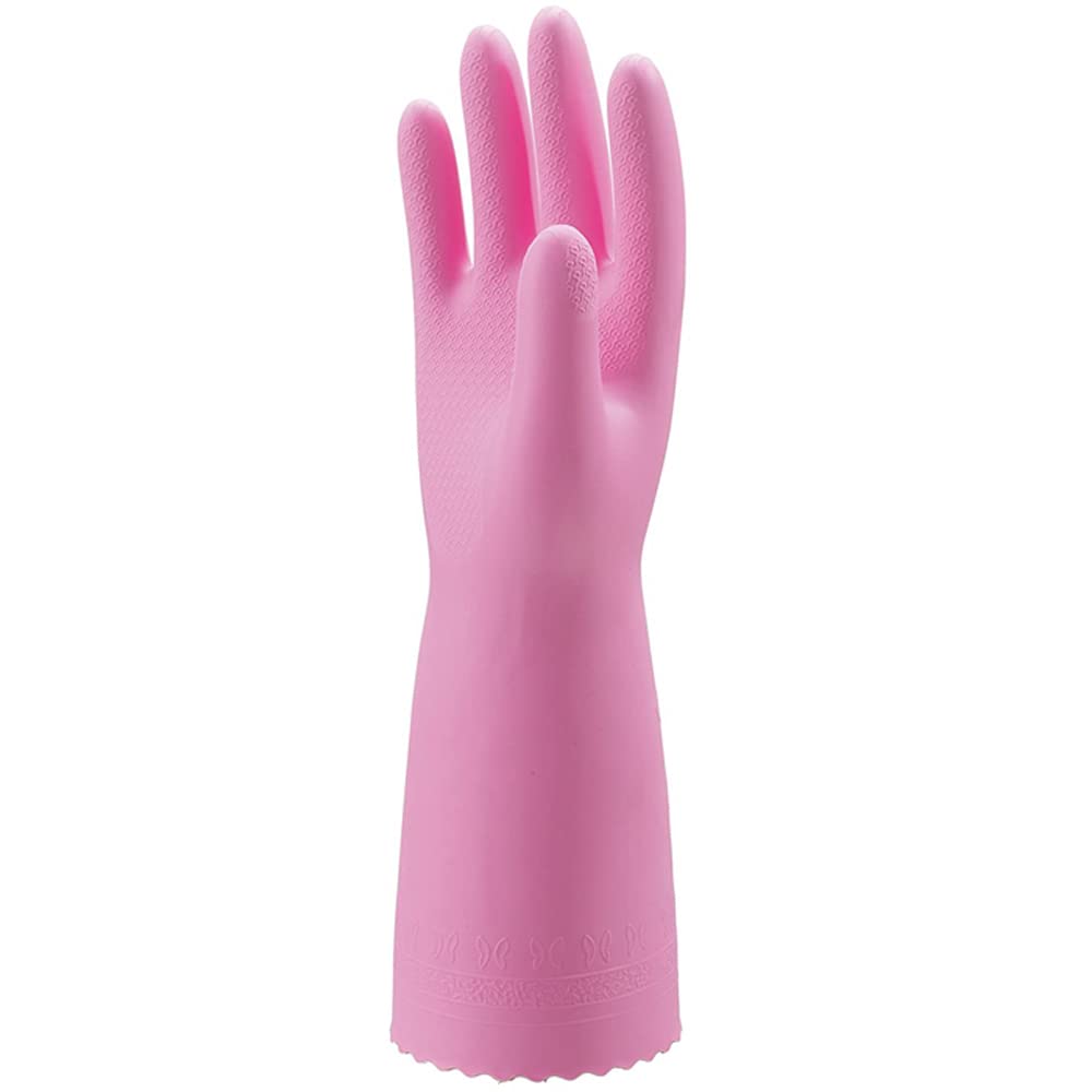 Showa Gloves Cooking Gloves No132 Viny Top Thick L Size Pink 1 Pair Set of 2