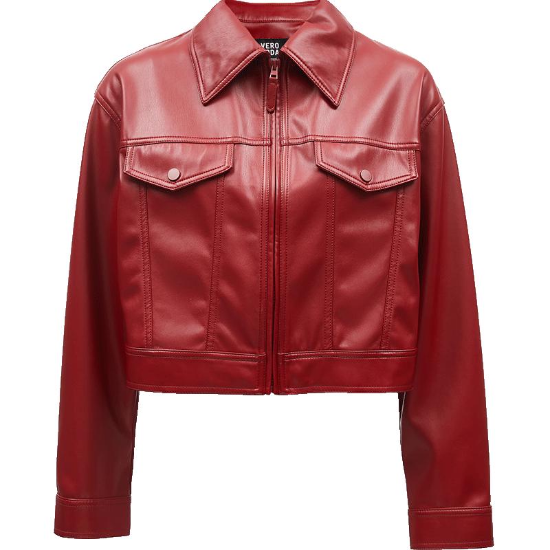 

VERO MODA Women s Autumn PU Short Jacket M