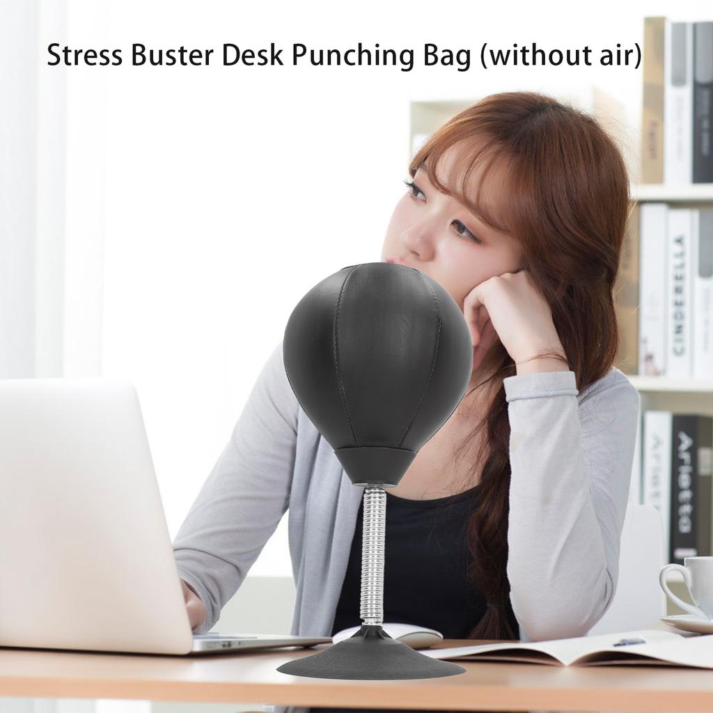 Stress Buster Desktop Punching Bag Standing Desk Table Boxing Punch Ball Toy with Suction Cup