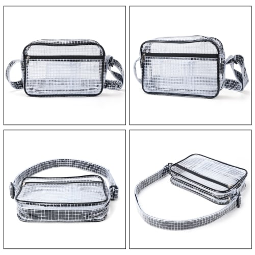 NOTAG Cleanroom Bag, Engineer Tool Bag, Shoulder Bag, Transparent, Anti-Static, Waterproof, Durable PVC Vinyl, Clear, See-Through, Perfect for Cleanro