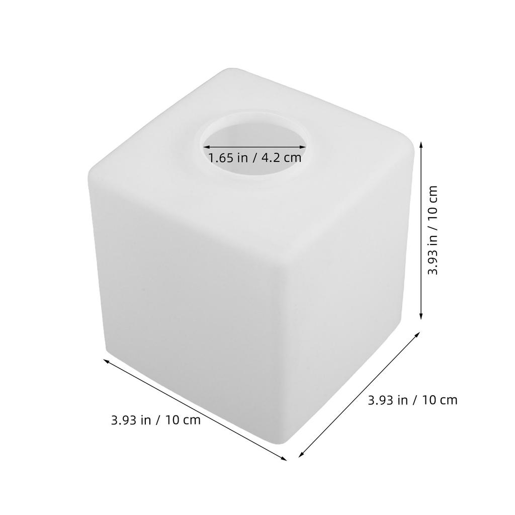 100Mm Glass Lampshade Square Replacement Ceiling Lamp Shade Pendant Light Cover Dining Bedroom Glass Light Shade