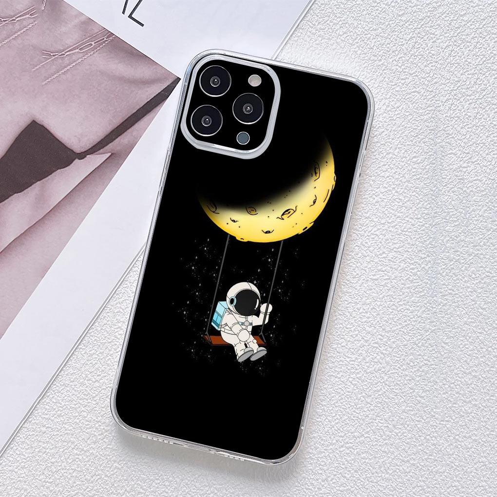 Moon Astronaut Stars Sky Universe Galaxy for Motorola Moto Edge 40 Pro 30 neo 20 Fusion Ultra G200 E22 E40 E30 E22I Phone Case