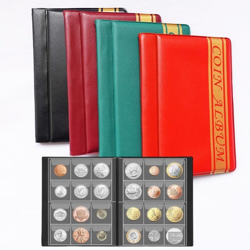 For Collector Home Decor Craft Gift Coin Album Multi-kinetic Collection PVC Coins Book Collectors 120 Grids