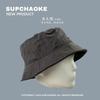 Solid color summer washed black bucket hat men and women trendy versatile retro sunshade sunscreen hat