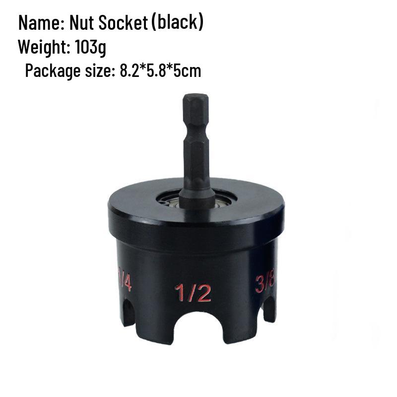 Multi-Functional Aluminum Alloy Nut Driver & Drill Bit Adapter Kit