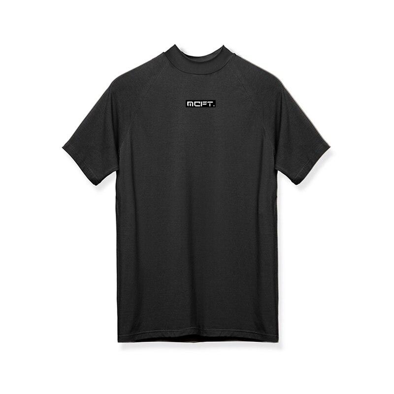 Do The Work  Factory Stock Men's Thin Section Quick-drying Mesh Tight Summer Small High Collar Slim Fit Bottoming Printed T-shirt