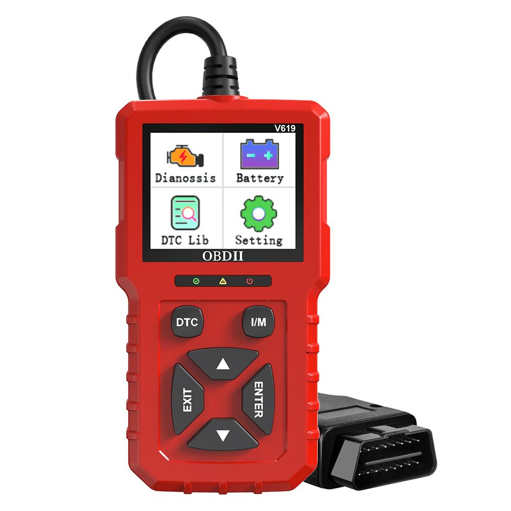 Sistem Verificare Motor Instrument Diagnostic Auto Cititor Coduri Tester Baterie Multilingv Scanner OBD2 V619 Ștergere Coduri