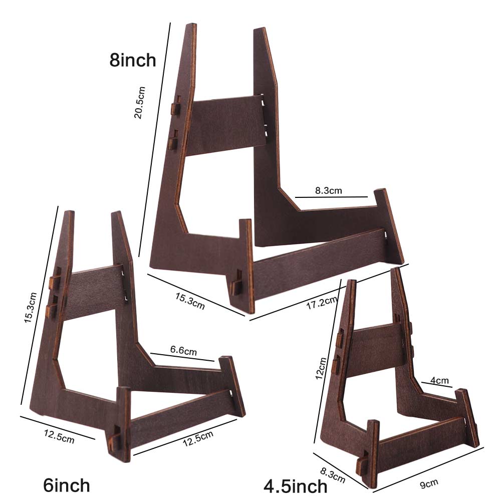 Anti-Slip Art Display Stand Wooden Book Display Stand Picture Frame Stand  Cookbooks