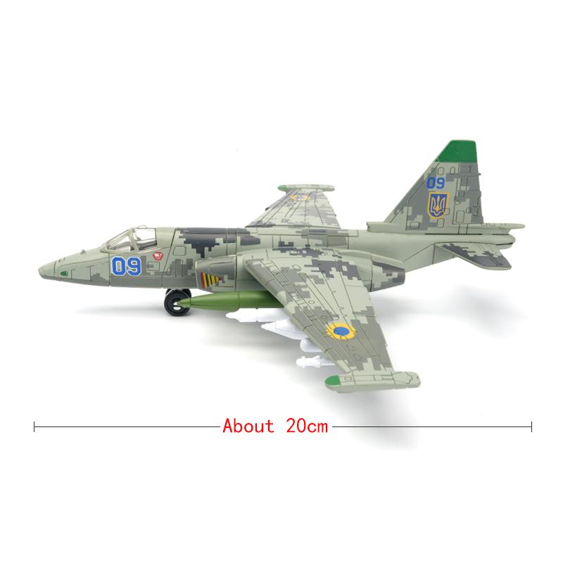 1/72 Scale Modern Military Model Russian Air Force Su-25 Frogfoot Warcraft Su-57 Airplane Copter Collection Model Toys