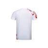 Li Ning Badminton Series Logo Print Straight Cut Quick-Dry T-Shirt Unisex Tops Standard-White AAYU231-2