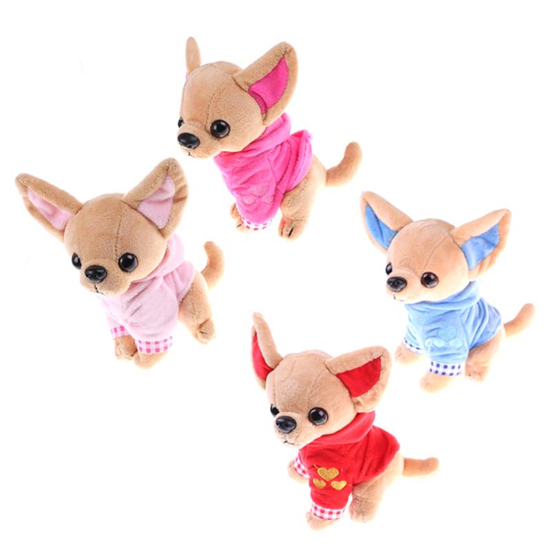 17Cm Children Birthday Christmas Gifts Small Vest Chihuahua Dog Plush Toy