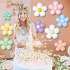 Daisy Flower Balloons Diy Kit Boho Daisy Balloons Flower Party Decorations For Baby Shower Birthday Wedding Groovy Party Supply