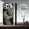 Flower Plant M-Moon Pattern   Phone Case For iPhone17,16,15,14,13,12,11 Plus,Pro Magnetic For Magsafe Wireless Charging