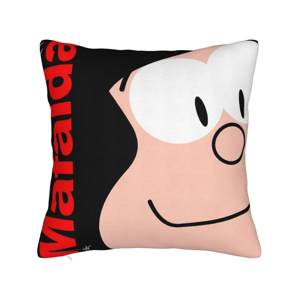 Mafaldaes manga anime cartoon Printed Pillowcases Cushion Cover Pillow Covers Warm Home Decor Zippered Multi Size