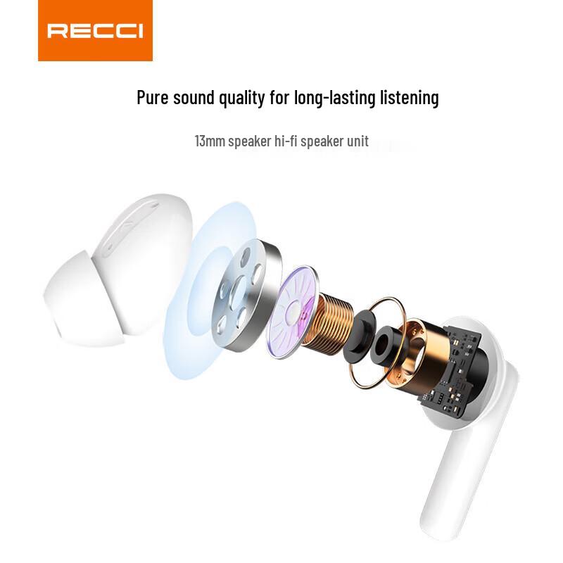 Recci REP-W99 Semi In-Ear Wireless Bluetooth Earbuds