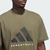 adidas Basketball SS25 Fashion Loose Fit Crew Neck Short Sleeve T-Shirt Unisex Tops JX5583