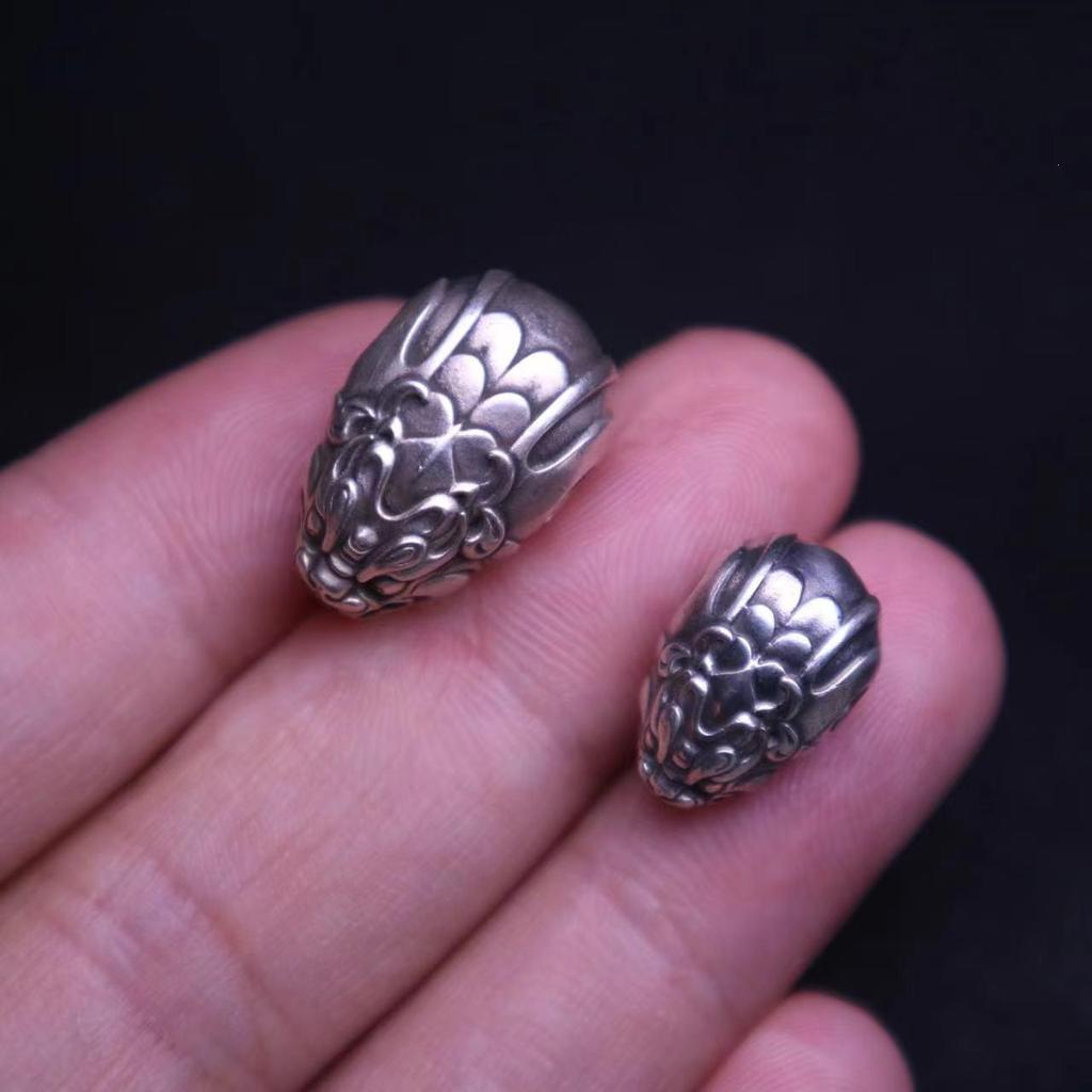 Pixiu Qilin Dragon Head Tibetan Bodhi Bead Bracelet - 108 Bead Cultural DIY Accessory