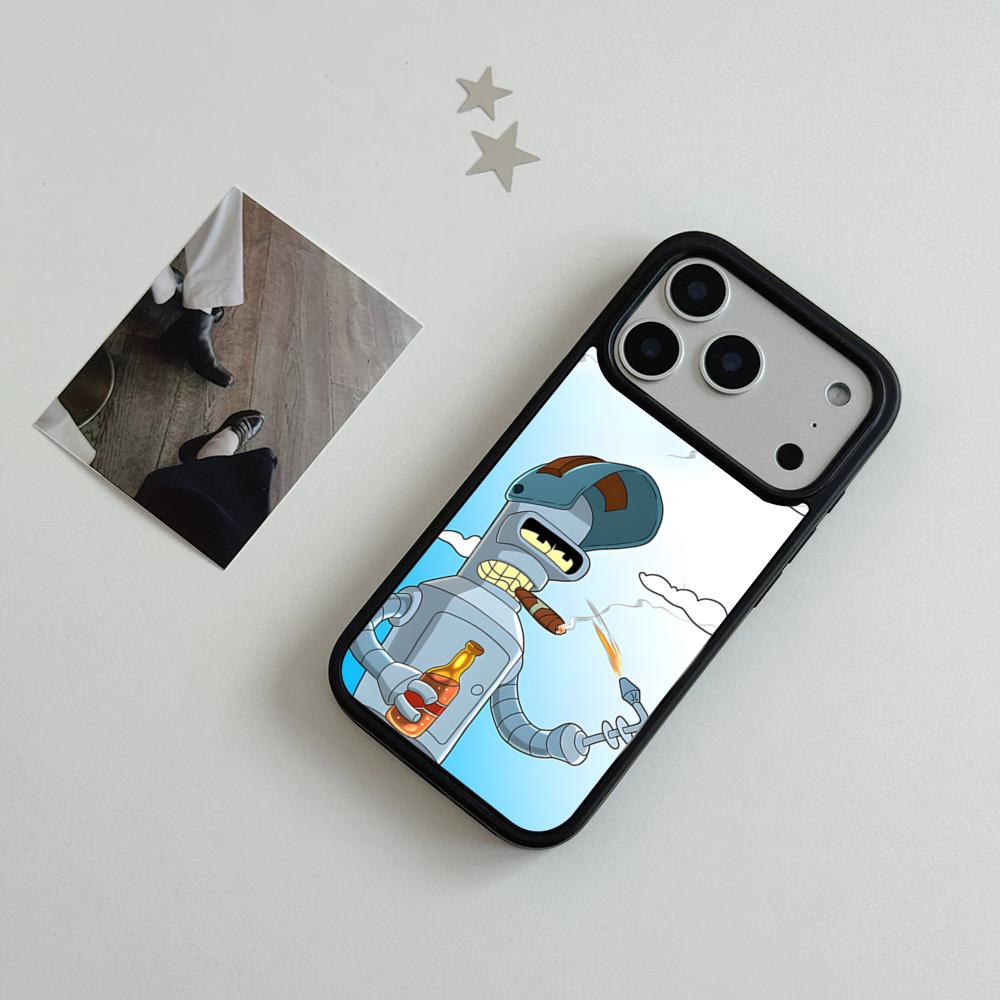 F-Futurama Anime B-Bender Phone Case For IPhone 17 Air 16 15 14 Plus 13 12 11 Pro Max Dual Tone Hard PC Fashion Protective Cove