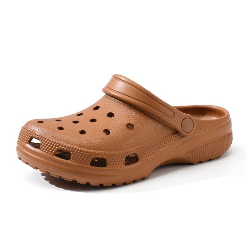 No standard star summer EVA casual hole shoes women's non-slip outer slippers heightening deodorant outdoor couple sandals