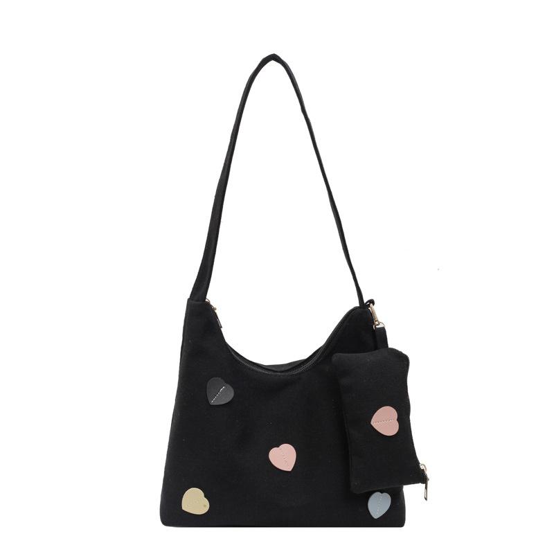 

2024 новые женские сумки, сумки большой вместимости, женская любовь к дизайну, одно плечевая сумка-тоут для детей и мам чёрный