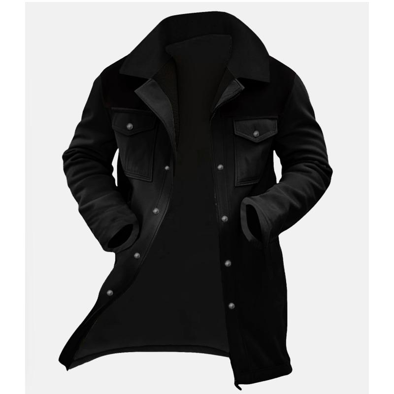 

Мужские пальто на осень и зиму, куртки с замшевой расцветкой, пальто с несколькими карманами, многоцветные 3XL