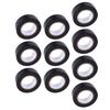 10 Rolls Black Electrical Tape 600V PVC Water Proof Tape 20mm X 10M Strong Adhesive Flame Retardant for Indoor Outdoor