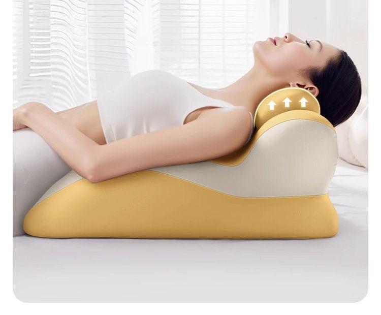 Memory Foam Prone Pillow: Bedside Cushion for Stomach Sleeping, Lumbar & Neck Support, Phone Use, and Reading