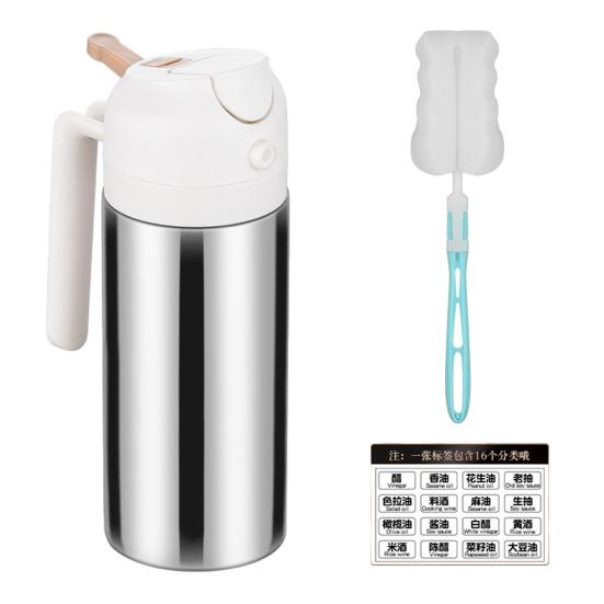 

Диспенсер и распылитель оливкового масла из нержавеющей стали 2-в-1, 360 мл/430 мл/500 мл, распылитель пищевого масла Mister для кухни, приготовления пищи, фритюрницы, жарки барбекю S