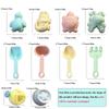 11PCS Beach Sand Play Water Set Folding Bucket Summer Toys for Children Kids Outdoor Game Sandbox Accessories Color Random