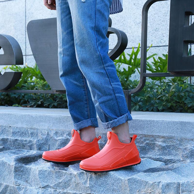 Height Increase Waterproof Rain Boots Men Galoshes Rubber Rain Shoes Trendy Male Rainshoes Ankle Boots Galocha Men's Water Shoes