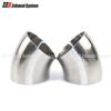 OD 54mm 57mm 60mm 63mm 70mm 76mm 85mm 89mm304 Stainless steel 45 degree elbow Flange for automobile exhaust pipe connection