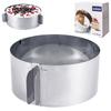 Adjustable steel baking pan 15.5-29.5 cm