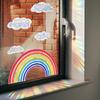 Rainbow Cloud Window Stickers Electrostatic Glass Sun Catcher Decal for Home Kids Bedroom Decoration Nursery Baby Room DIY Decor